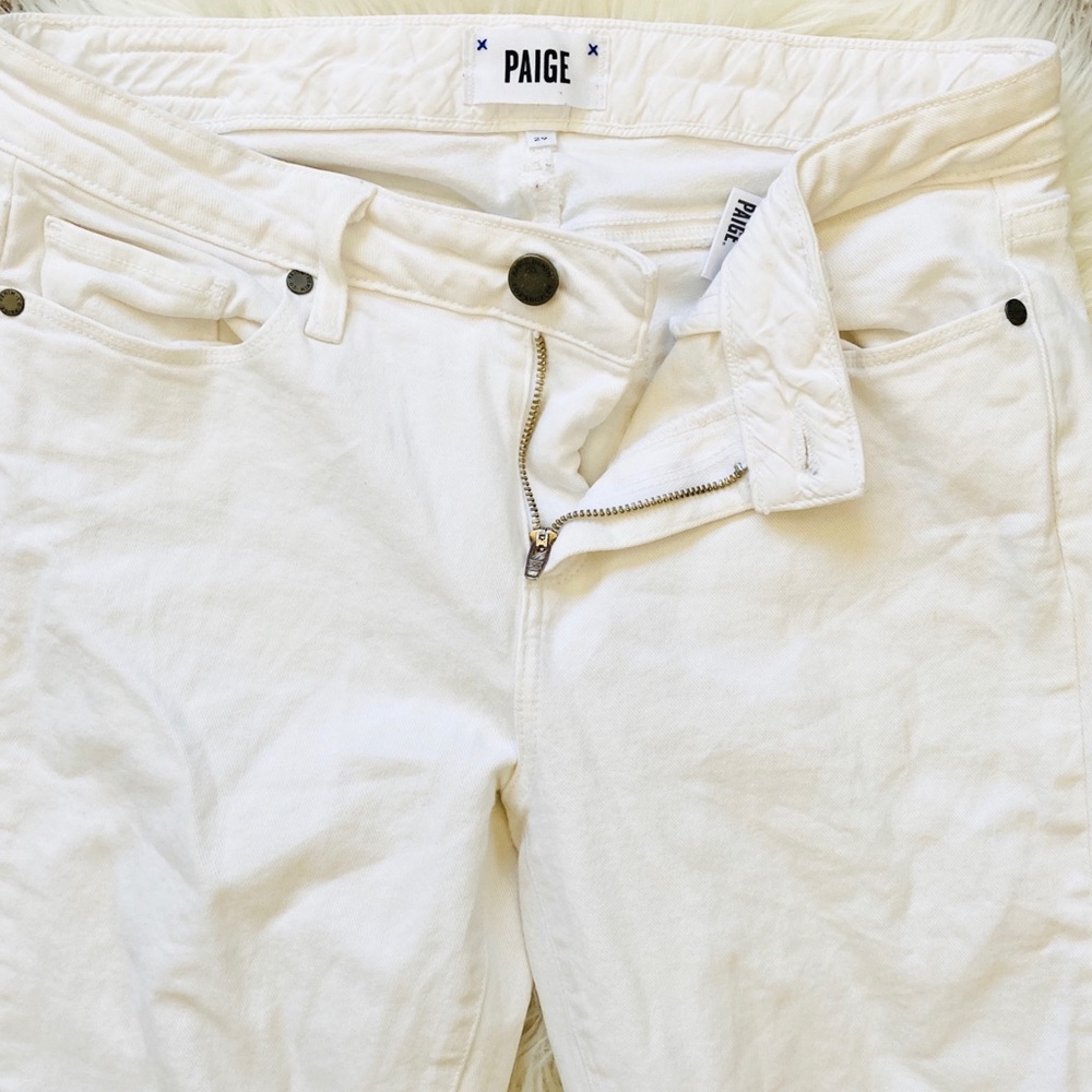 Paige | White “Skyline Crop” Skinny Jeans - Picture 2 of 6